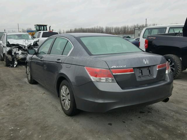 1HGCP2E31BA095058 - 2011 HONDA ACCORD LX GRAY photo 3