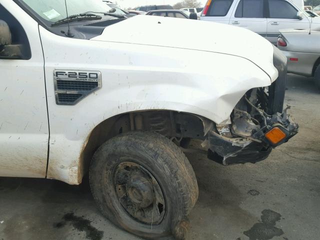 1FTNF21528EA62864 - 2008 FORD F250 SUPER WHITE photo 9