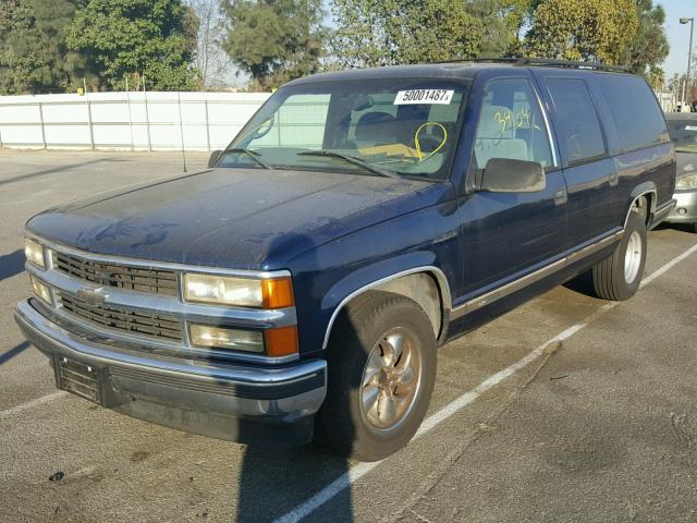 3GNEC16RXXG232689 - 1999 CHEVROLET SUBURBAN C BLUE photo 2