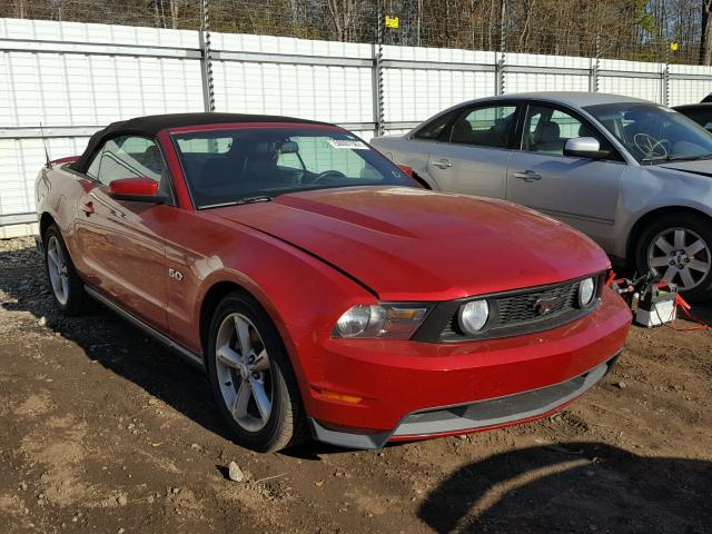 1ZVBP8FF8B5121781 - 2011 FORD MUSTANG GT RED photo 1