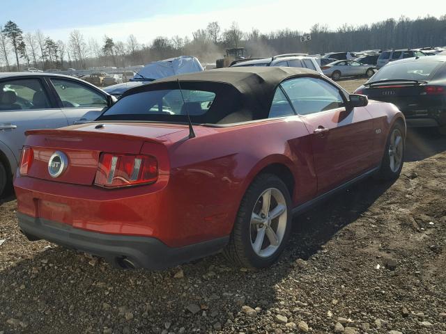 1ZVBP8FF8B5121781 - 2011 FORD MUSTANG GT RED photo 4
