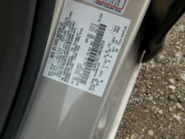 3LNHL2GC1AR656954 - 2010 LINCOLN MKZ GOLD photo 10