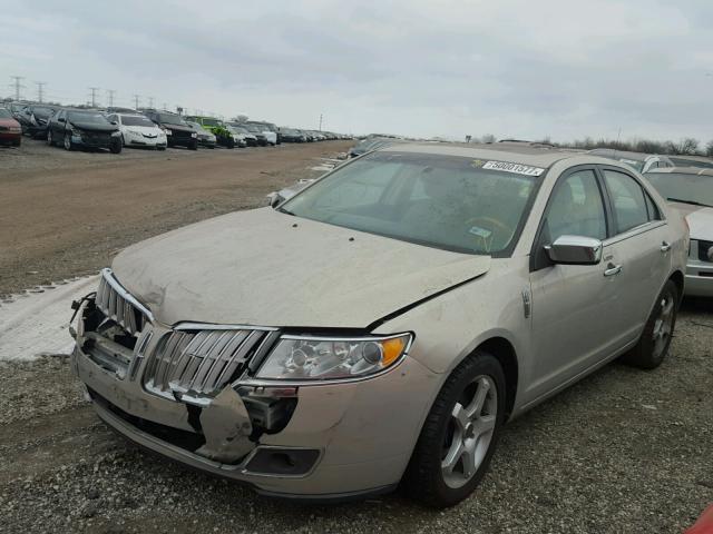 3LNHL2GC1AR656954 - 2010 LINCOLN MKZ GOLD photo 2