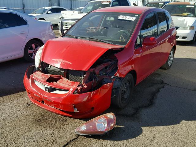 JHMGD37408S070125 - 2008 HONDA FIT RED photo 2