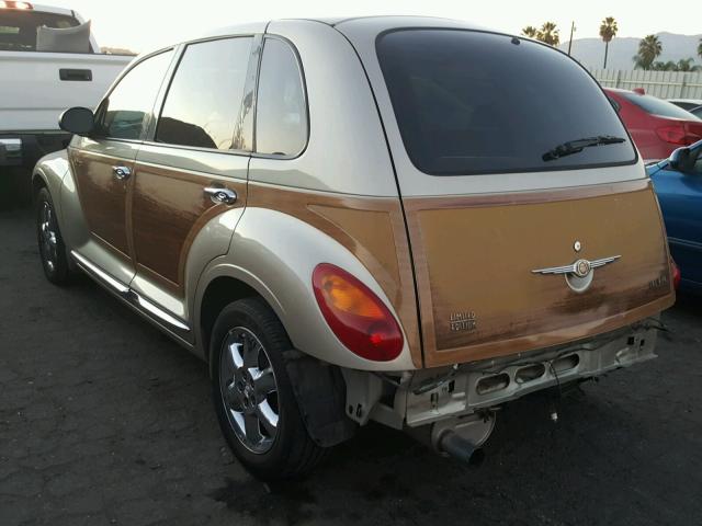 3C8FY68845T633531 - 2005 CHRYSLER PT CRUISER BEIGE photo 3