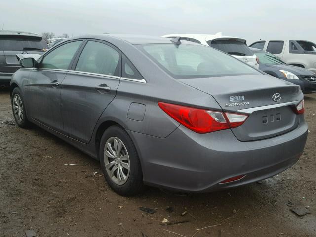 5NPEB4AC2BH187036 - 2011 HYUNDAI SONATA GLS GRAY photo 3