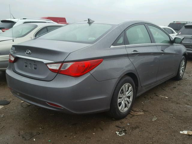 5NPEB4AC2BH187036 - 2011 HYUNDAI SONATA GLS GRAY photo 4