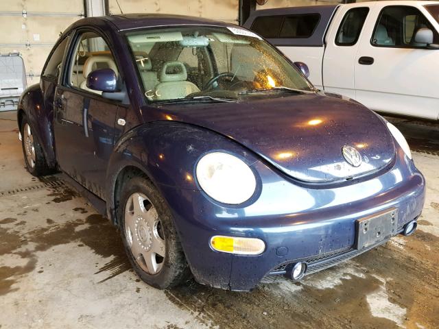 3VWDD21C0YM419708 - 2000 VOLKSWAGEN NEW BEETLE ლურჯი ფოტო 1