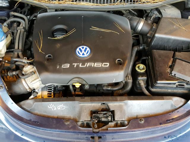 3VWDD21C0YM419708 - 2000 VOLKSWAGEN NEW BEETLE ლურჯი ფოტო 7