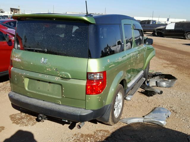 5J6YH28718L005852 - 2008 HONDA ELEMENT EX GREEN photo 4