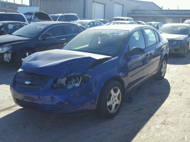 1G1AK55F367784739 - 2006 CHEVROLET COBALT LS BLUE photo 2