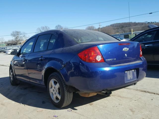 1G1AK55F367784739 - 2006 CHEVROLET COBALT LS BLUE photo 3