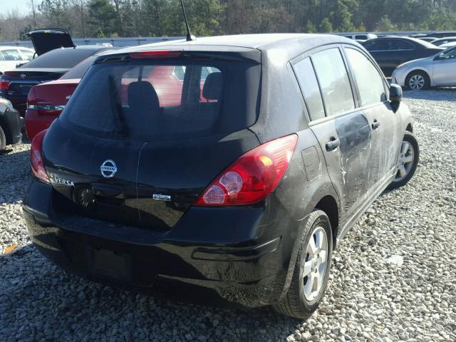 3N1BC1CP0CK289802 - 2012 NISSAN VERSA S BLACK photo 4