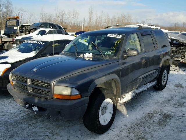 1D4HS38NX3F507605 - 2003 DODGE DURANGO SP GRAY photo 2