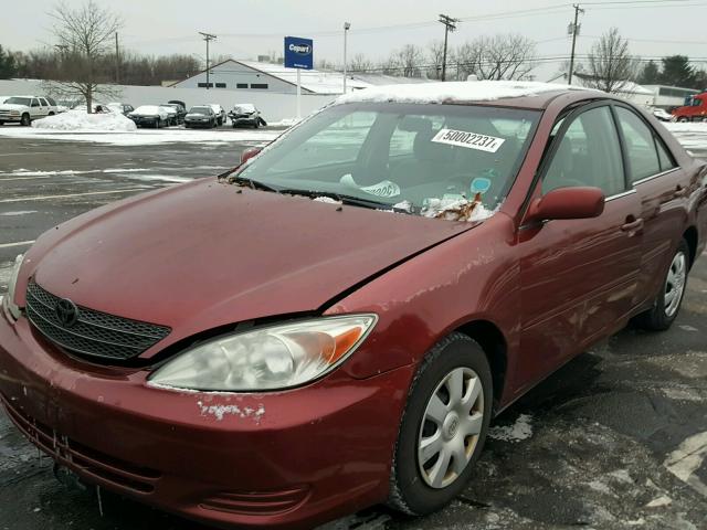 4T1BE32K74U316483 - 2004 TOYOTA CAMRY LE RED photo 2