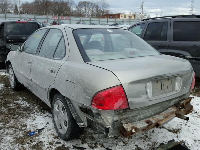 3N1CB51D94L839145 - 2004 NISSAN SENTRA 1.8 BEIGE photo 3