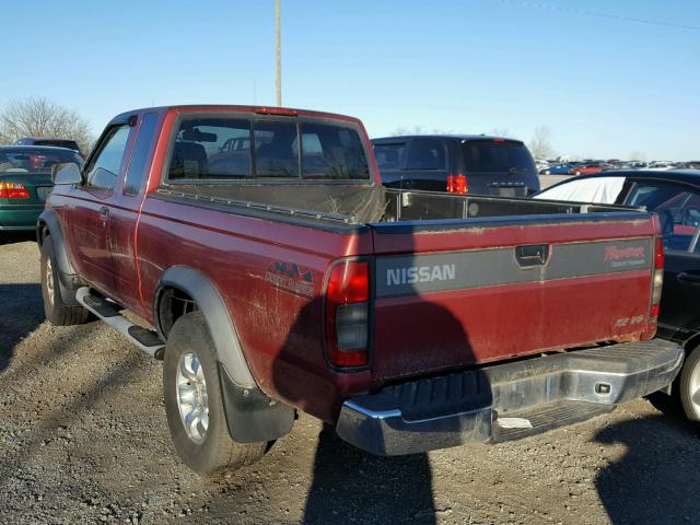 1N6ED26T8YC430065 - 2000 NISSAN FRONTIER K RED photo 3