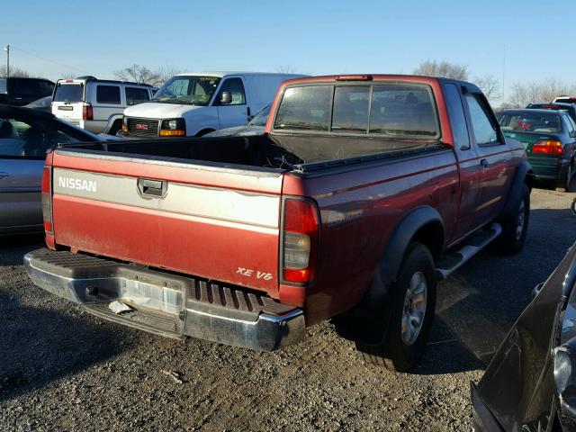 1N6ED26T8YC430065 - 2000 NISSAN FRONTIER K RED photo 4