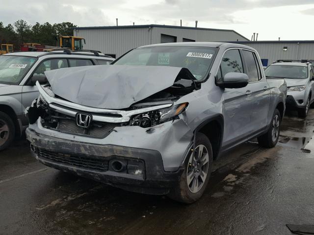 5FPYK3F58HB017862 - 2017 HONDA RIDGELINE SILVER photo 2