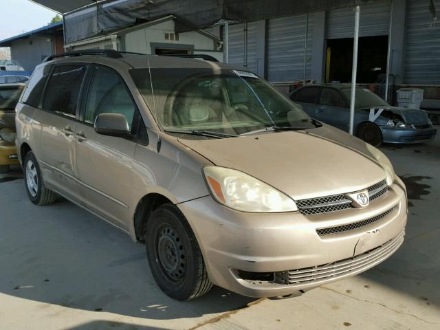 5TDZA23C34S046611 - 2004 TOYOTA SIENNA CE BROWN photo 1