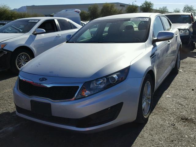 KNAGM4A78B5123800 - 2011 KIA OPTIMA LX SILVER photo 2