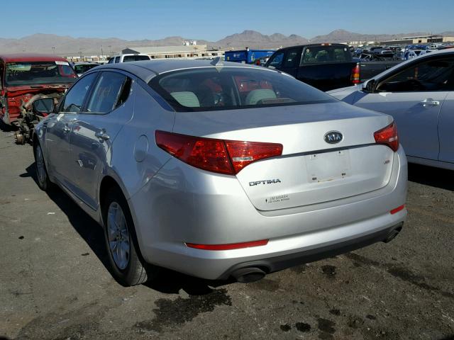 KNAGM4A78B5123800 - 2011 KIA OPTIMA LX SILVER photo 3