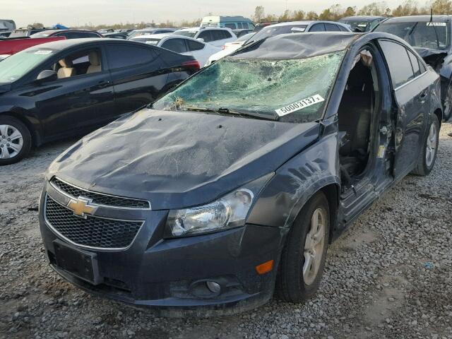 1G1PC5SB3D7136324 - 2013 CHEVROLET CRUZE LT BLACK photo 2