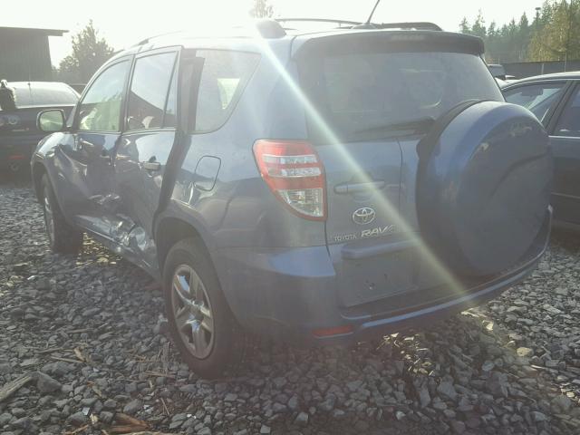 JTMBF4DV0A5031905 - 2010 TOYOTA RAV4 BLUE photo 3