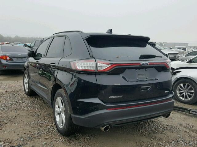 2FMPK3G97HBB03856 - 2017 FORD EDGE SE BLACK photo 3