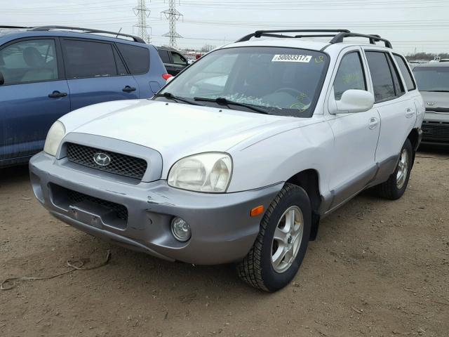 KM8SC83D71U099239 - 2001 HYUNDAI SANTA FE G WHITE photo 2