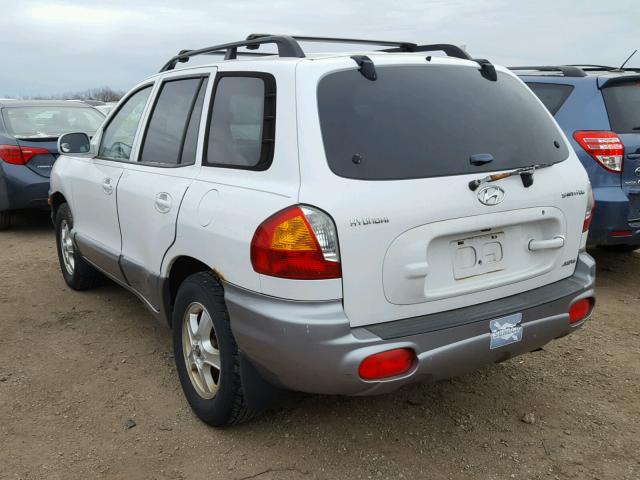 KM8SC83D71U099239 - 2001 HYUNDAI SANTA FE G WHITE photo 3