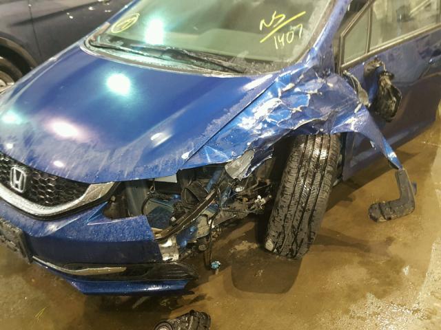 19XFB2F88EE041407 - 2014 HONDA CIVIC EX BLUE photo 9