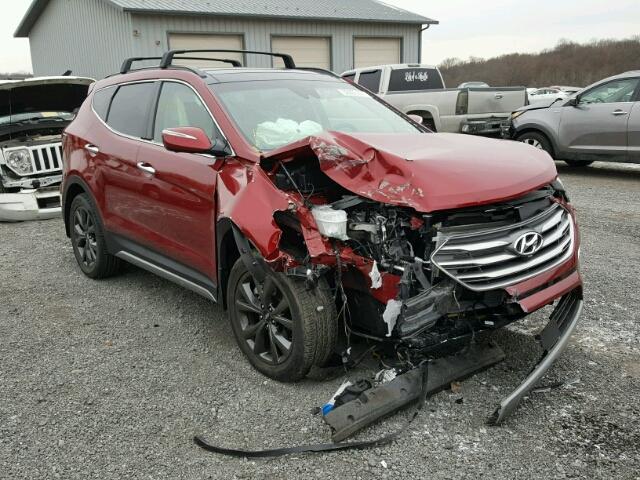 5XYZWDLA4JG527875 - 2018 HYUNDAI SANTA FE S RED photo 1