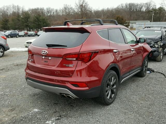 5XYZWDLA4JG527875 - 2018 HYUNDAI SANTA FE S Qırmızı foto 4