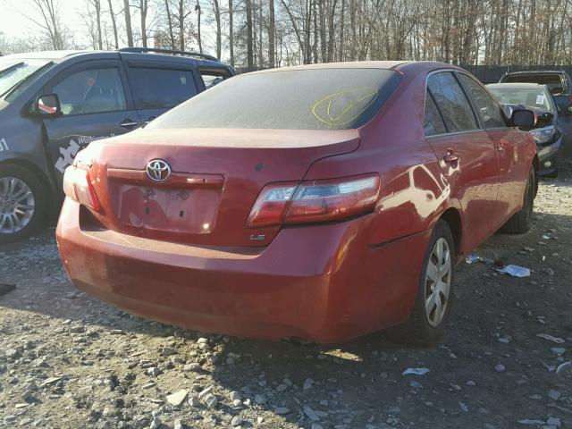 4T1BE46K87U110349 - 2007 TOYOTA CAMRY NEW RED photo 4