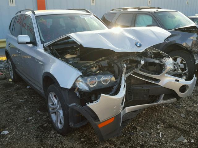 WBXPC93407WF05509 - 2007 BMW X3 3.0SI SILVER photo 1