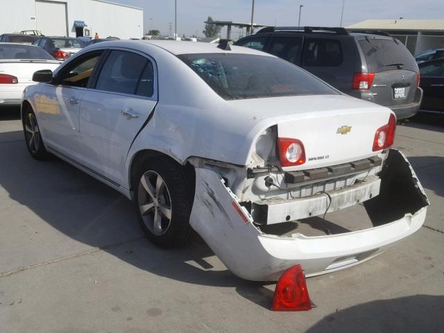 1G1ZC5E06CF372733 - 2012 CHEVROLET MALIBU 1LT WHITE photo 3