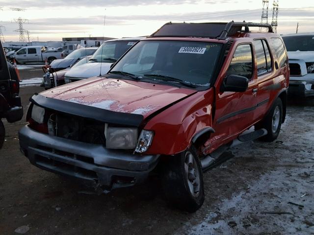 5N1ED28Y61C505648 - 2001 NISSAN XTERRA XE RED photo 2