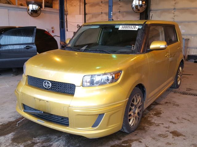 JTLKE50E381057659 - 2008 TOYOTA SCION XB ოქროსფერი ფოტო 2