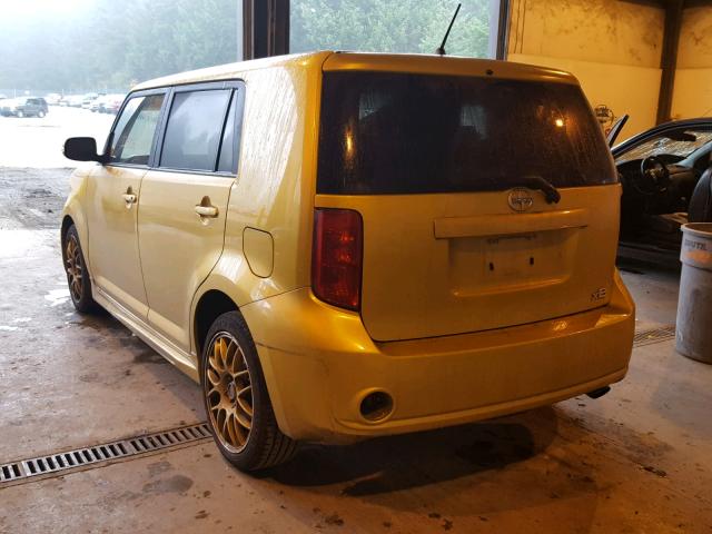 JTLKE50E381057659 - 2008 TOYOTA SCION XB ოქროსფერი ფოტო 3