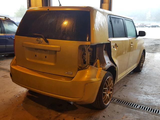 JTLKE50E381057659 - 2008 TOYOTA SCION XB ოქროსფერი ფოტო 4