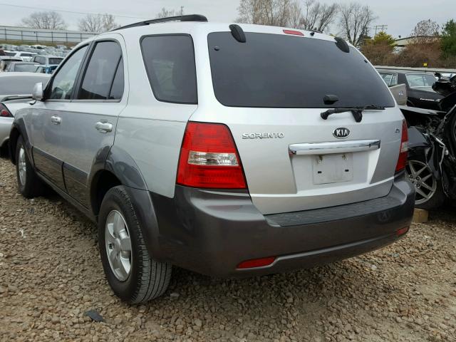 KNDJD736885832671 - 2008 KIA SORENTO EX SILVER photo 3