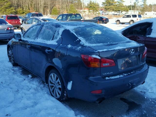 JTHCK262465001951 - 2006 LEXUS IS 250 GRAY photo 3