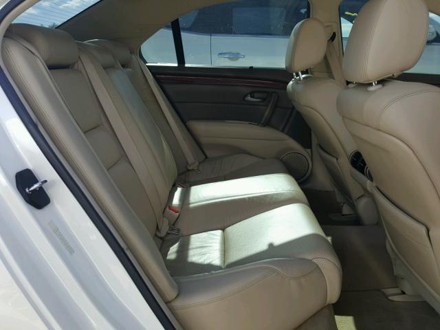 JH4KB2F62AC000428 - 2010 ACURA RL CREAM photo 6