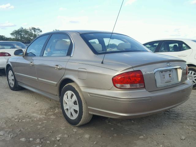 KMHWF25S65A192598 - 2005 HYUNDAI SONATA GL BEIGE photo 3