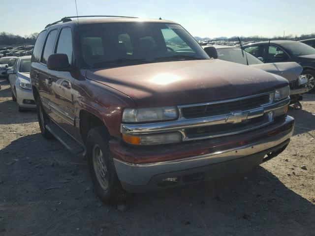 1GNEK13Z52R185085 - 2002 CHEVROLET TAHOE K150 MAROON photo 1