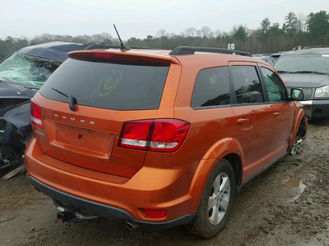 3D4PG1FG0BT552532 - 2011 DODGE JOURNEY MA ORANGE photo 4