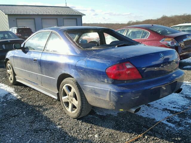 19UYA42682A005826 - 2002 ACURA 3.2CL TYPE BLUE photo 3