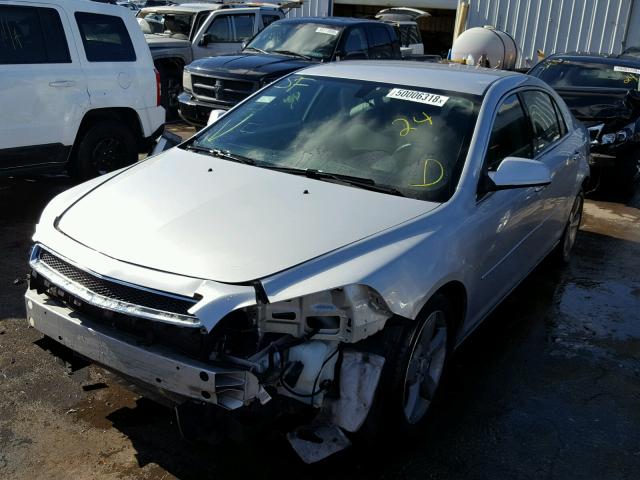 1G1ZC5EU5CF120636 - 2012 CHEVROLET MALIBU 1LT SILVER photo 2