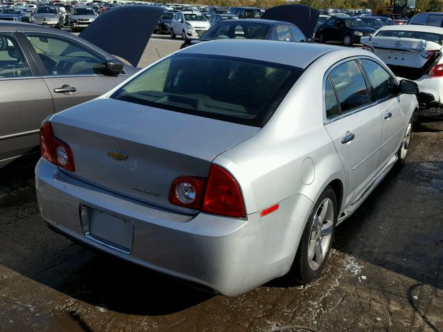 1G1ZC5EU5CF120636 - 2012 CHEVROLET MALIBU 1LT SILVER photo 4